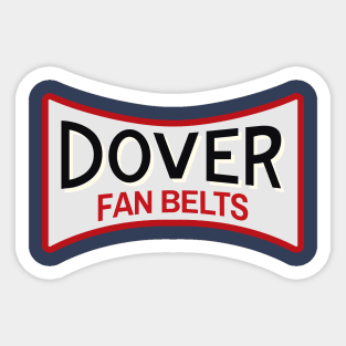 Dover Fan Belts (Original Design - Dark Blue Sticker